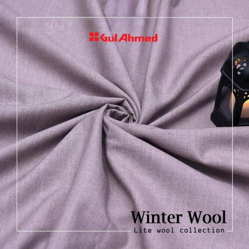 Gul Ahmad Wool Men Unstitched Suit (Heather Purple Color)